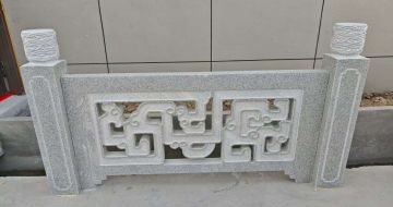 重庆芝麻白河道栏杆 桥栏杆