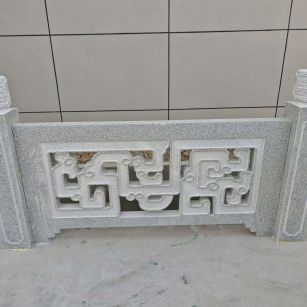 重庆芝麻白河道栏杆 桥栏杆