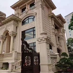 重庆黄金麻别墅外墙异形定制
