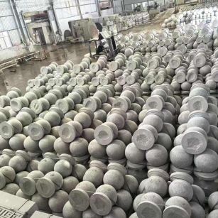 重庆芝麻白圆球 石球 挡车球