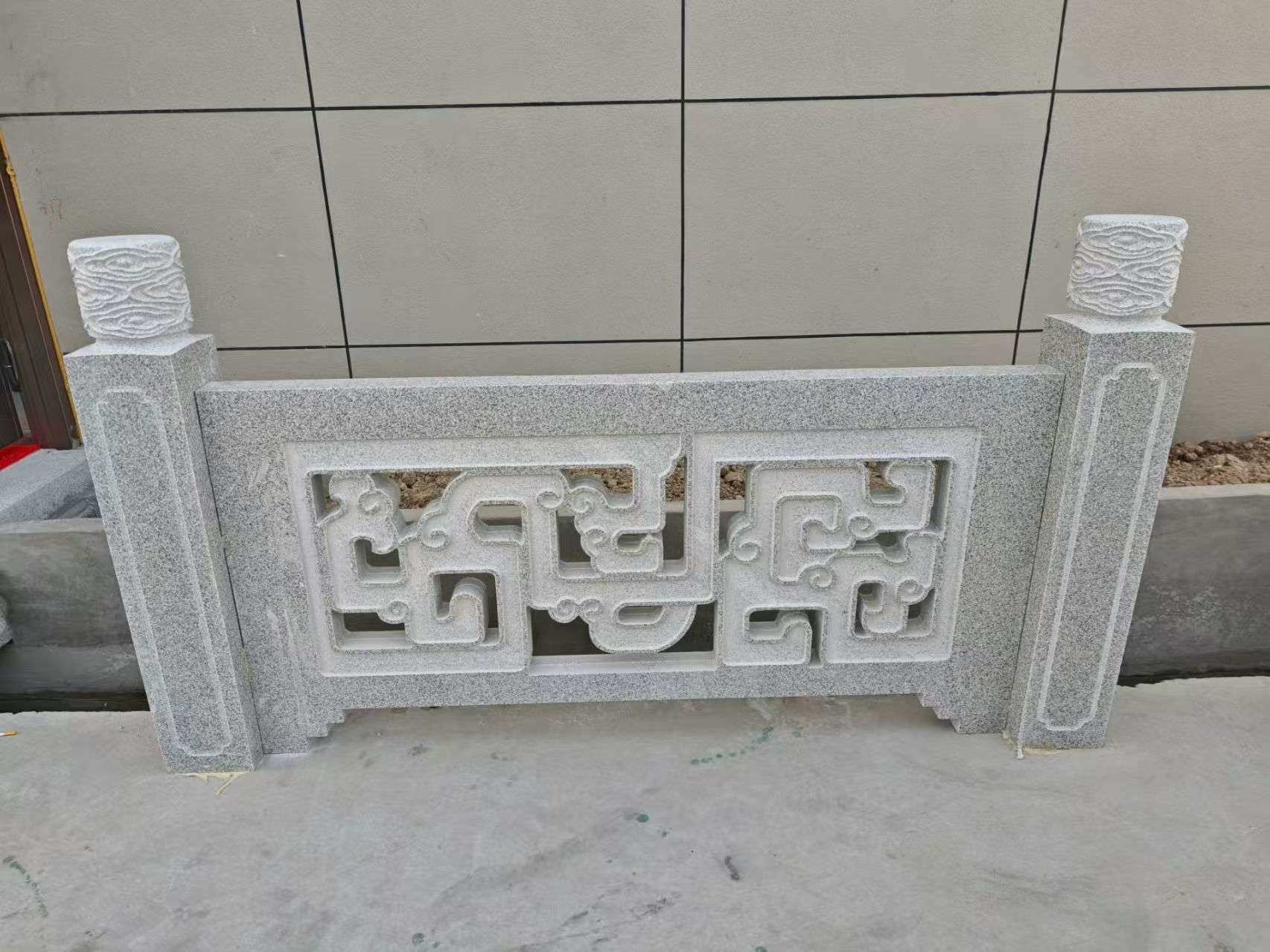 重庆芝麻白河道栏杆 桥栏杆
