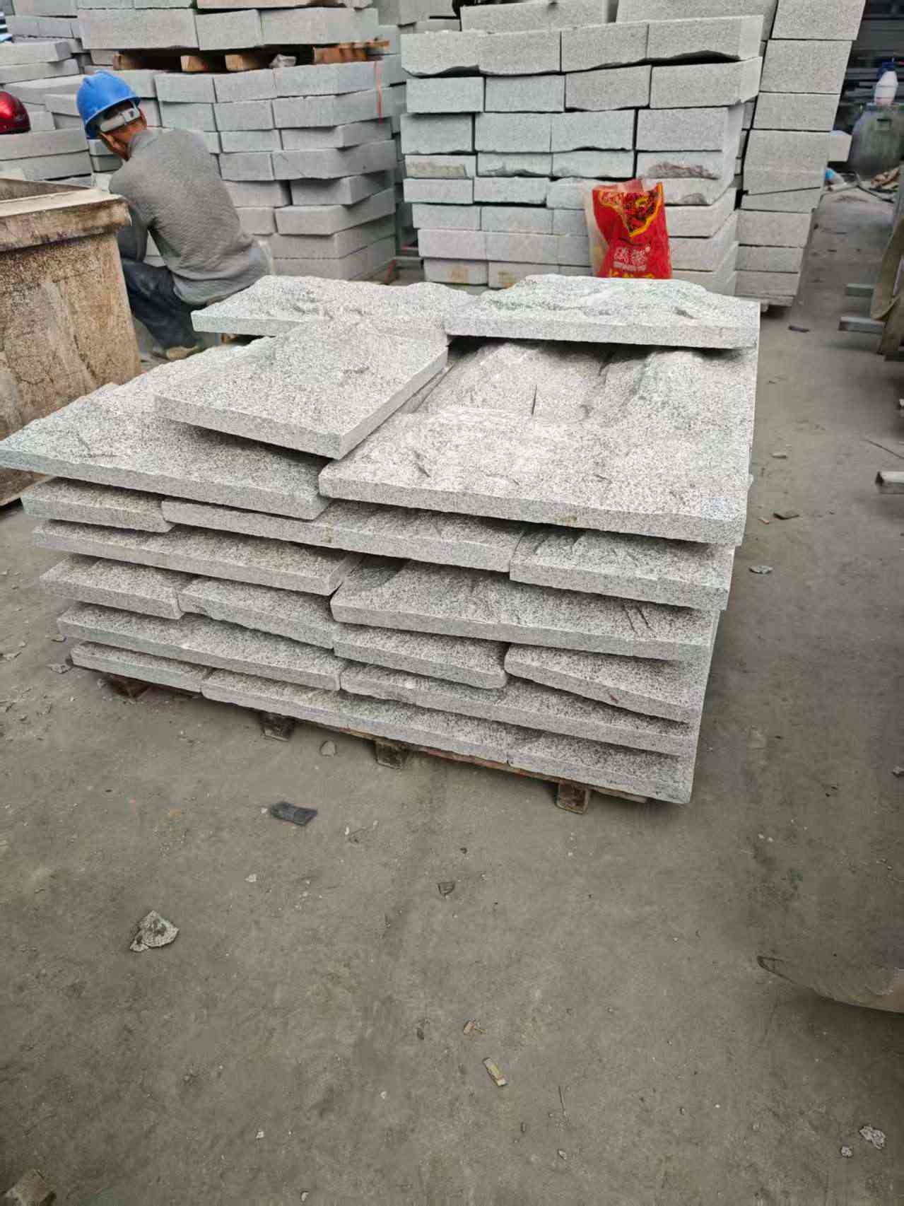 重庆芝麻白蘑菇石，自然面